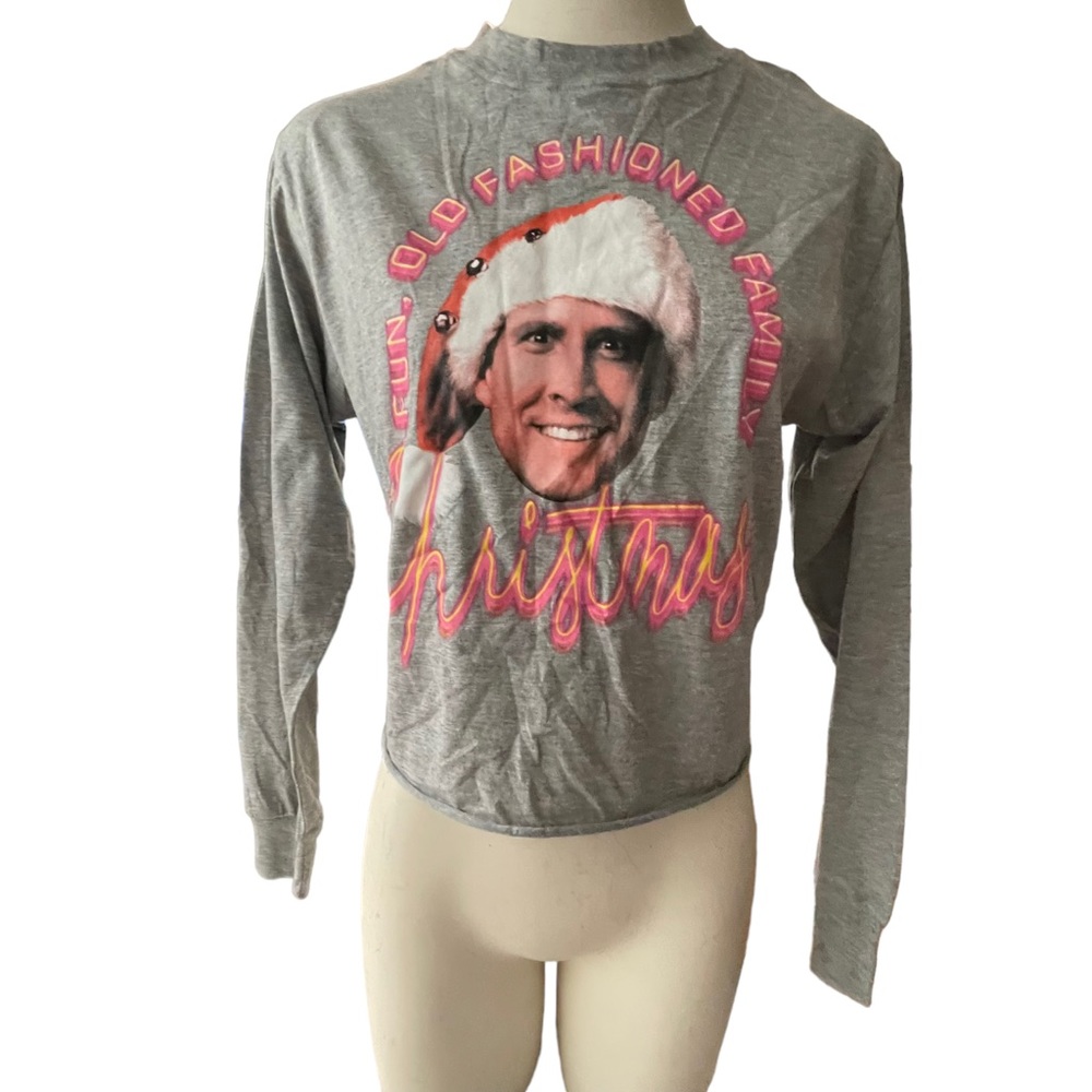 National Lampoon’s Christmas Vacation LS Crop top Size XS
